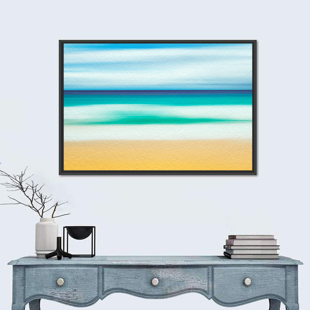 Sand and Surf Abstraction Wall Art