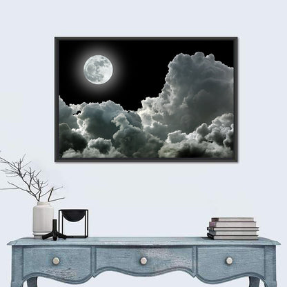 Cloudy Moonlight Wall Art