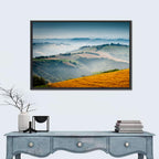 Morning Mist Over Tuscany Wall Art