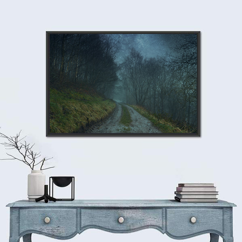 Misty Forest Pathway Wall Art