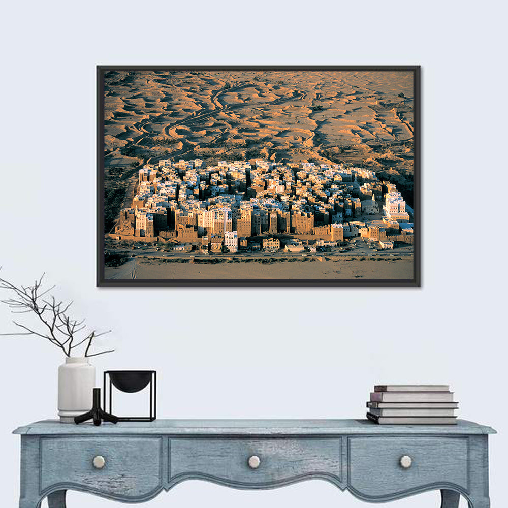 Shibam Mudbrick Cityscape Wall Art