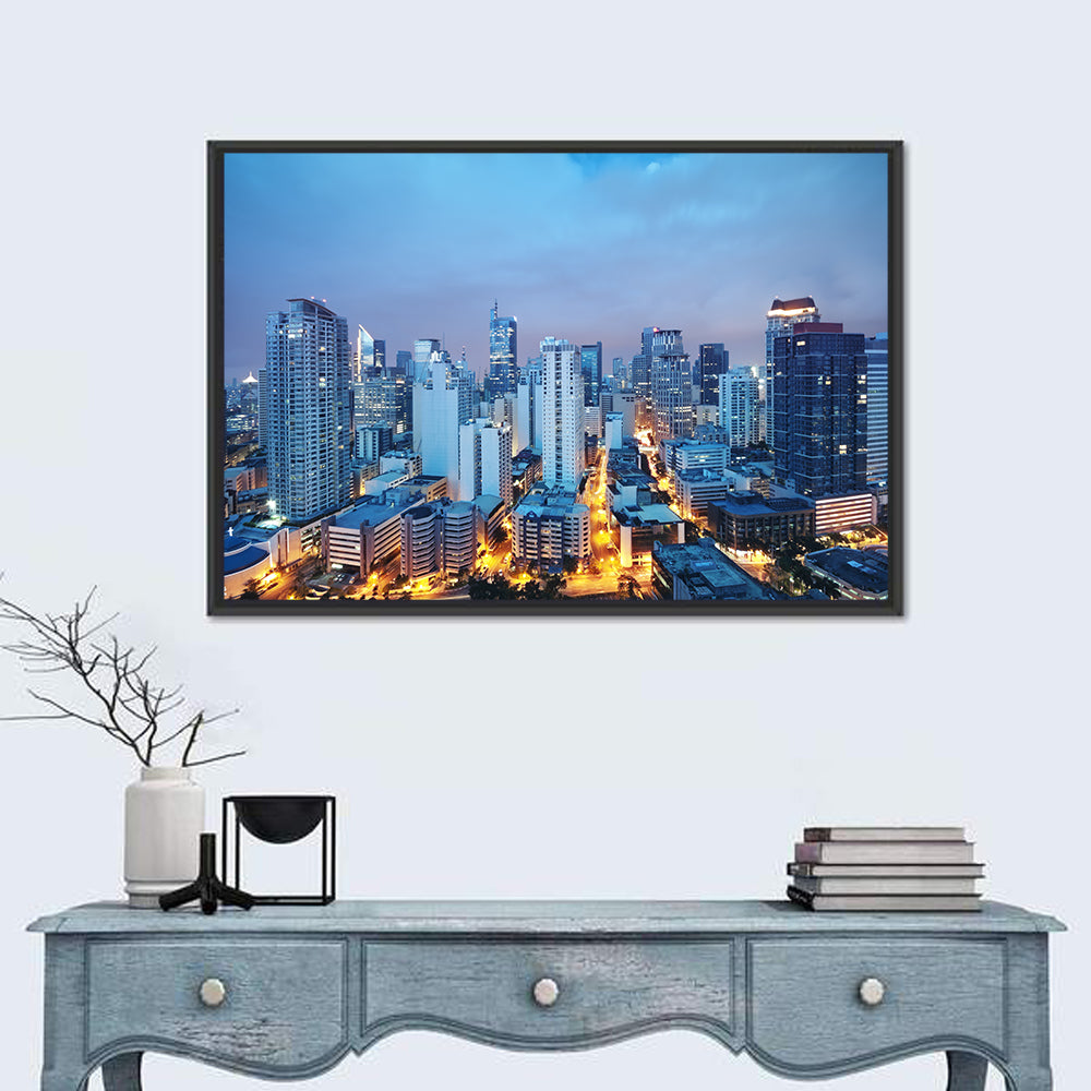 Manila Cityscape at Dusk Wall Art