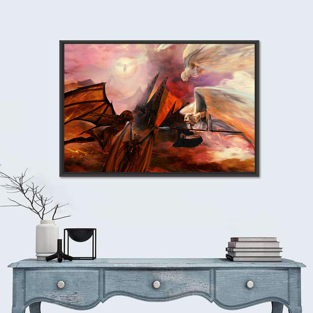 Celestial Battle: Angels and Demons Wall Art