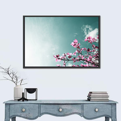 Pink Fig Tree Branches Wall Art