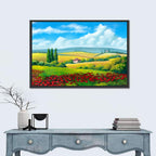 Tuscan Poppy Field Wall Art