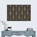 Antique Deco Fan Pattern Wall Art