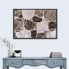 Banded Stone Mosaic Wall Art