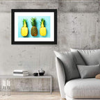 Three Pineapples Minimalist Design Wall Art