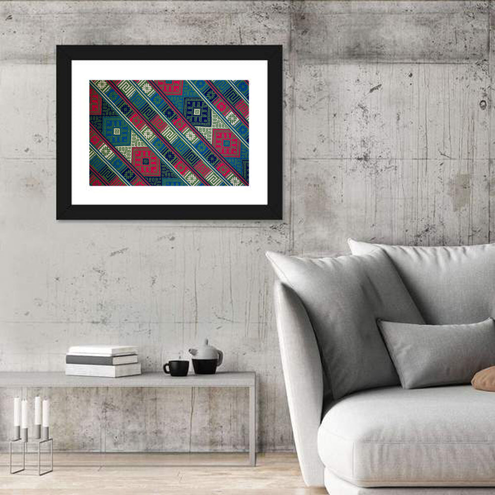 Handwoven Geometric Textile Wall Art