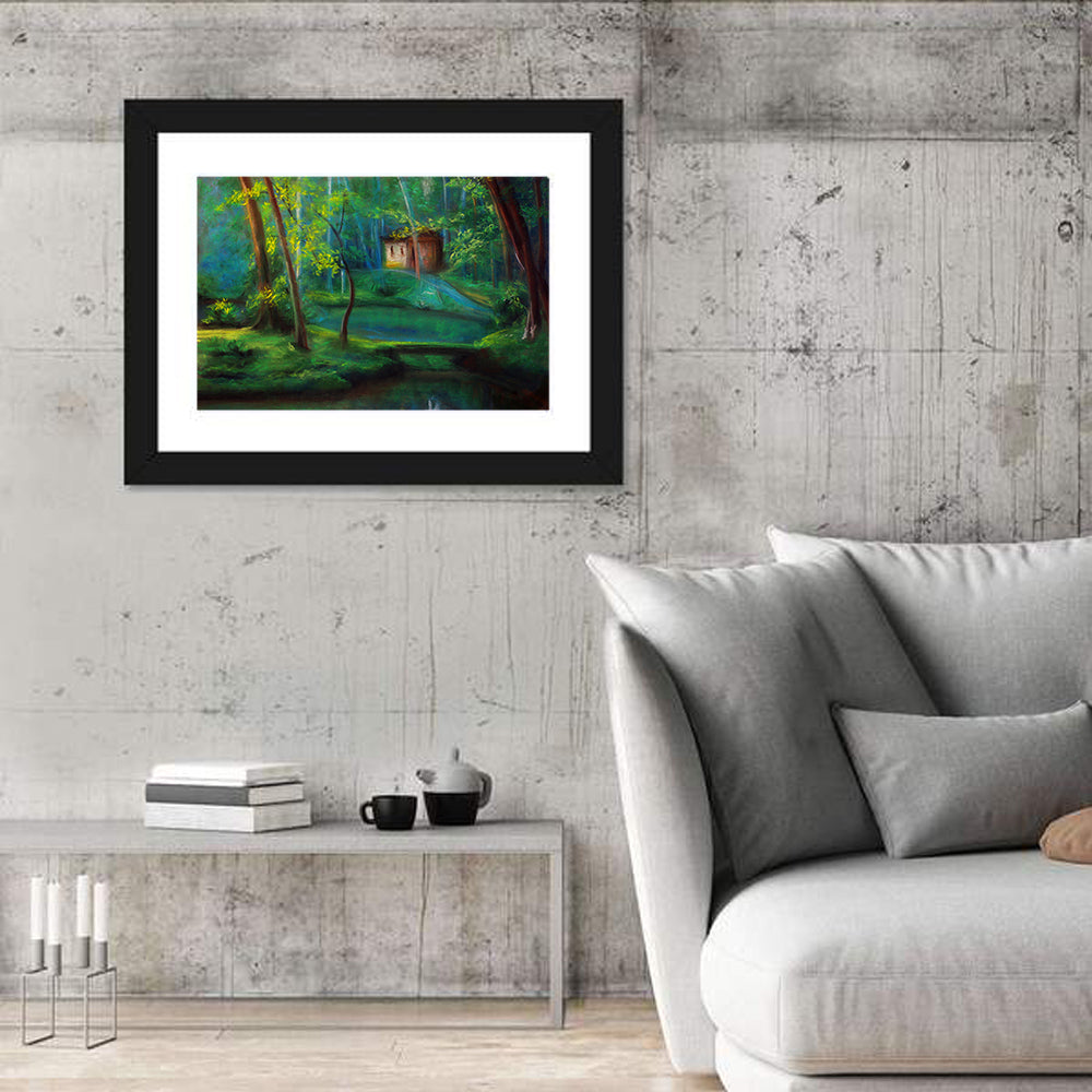 Woodland Fairy Cottage Wall Art