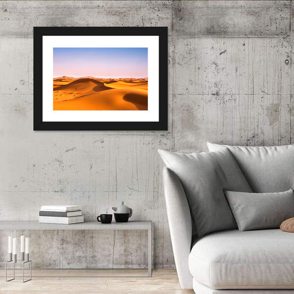 Golden Sahara Dunes Wall Art