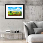 Tuscan Poppy Field Wall Art
