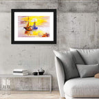 Golden Sunset Sailing Boats Wall Art