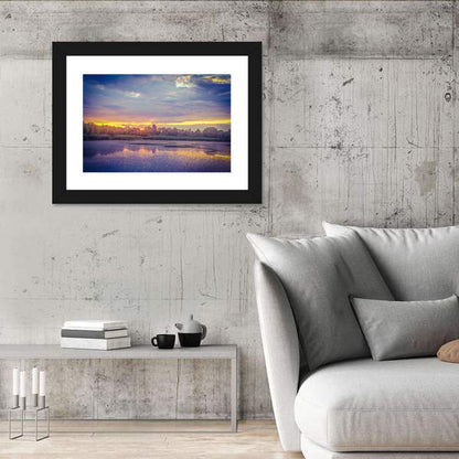 Danube Delta Golden Sunset Wall Art