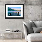 Misty Dock, Mt Saint Francis Wall Art