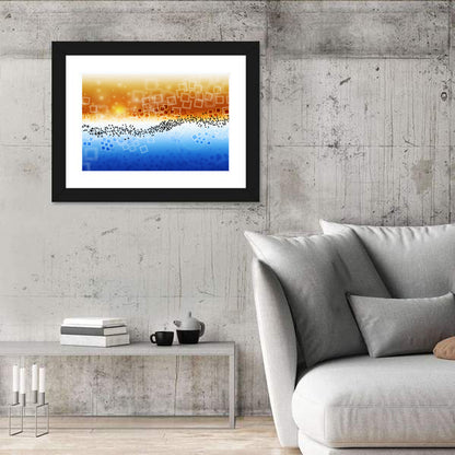 Data Transfer Wave Wall Art