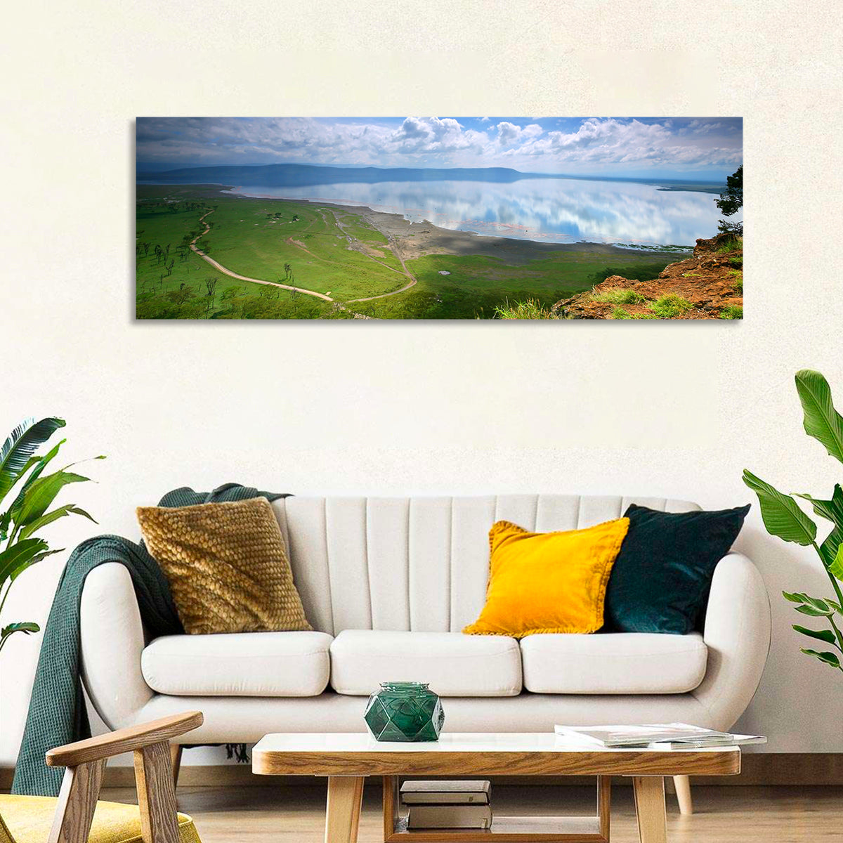 Lake Nakuru Cliffside Reflection Wall Art