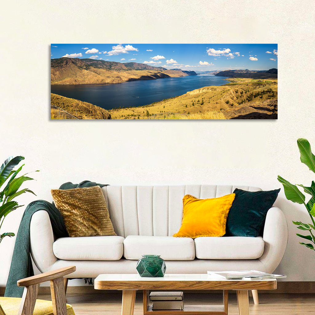 Golden Grass at Kamloops Lake Wall Art
