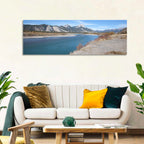 Mount Aeolus Over Athabasca Riverbank Wall Art