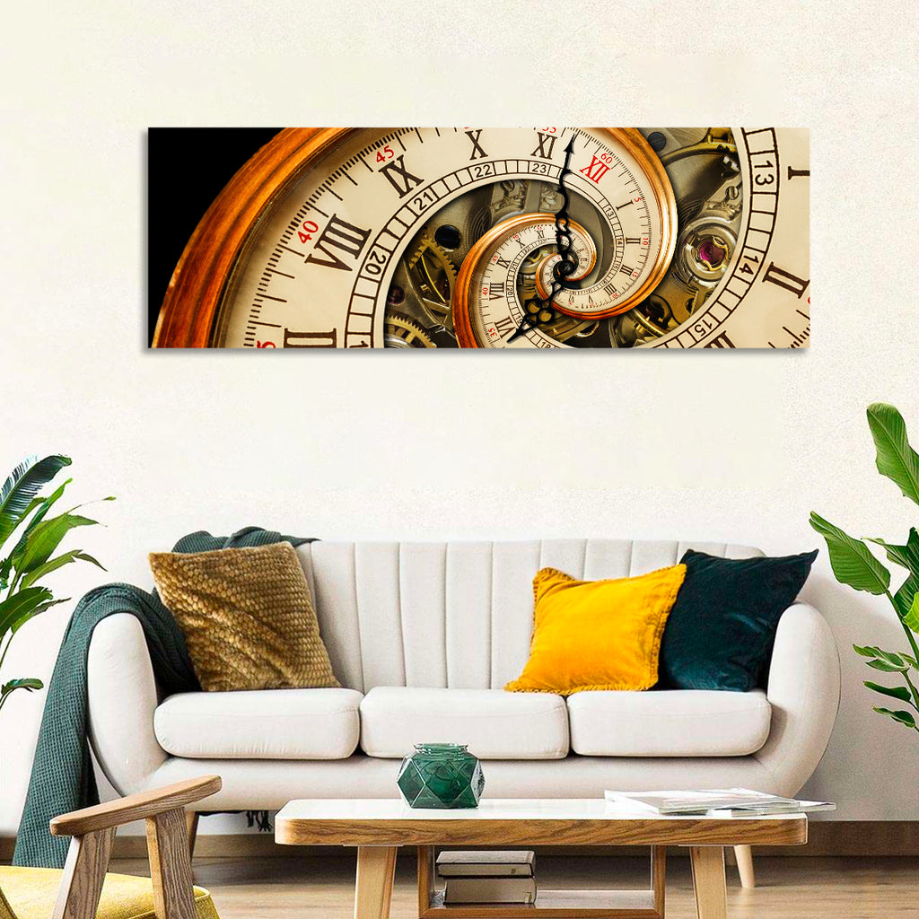 Antique Spiral Clock Face Wall Art