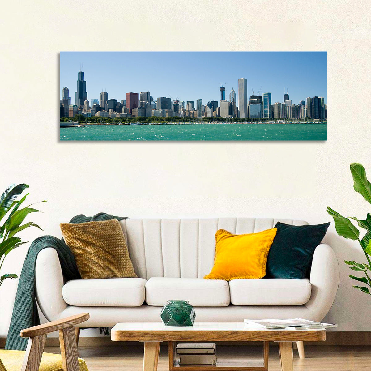 Chicago Skyline with Willis Tower Wall Art