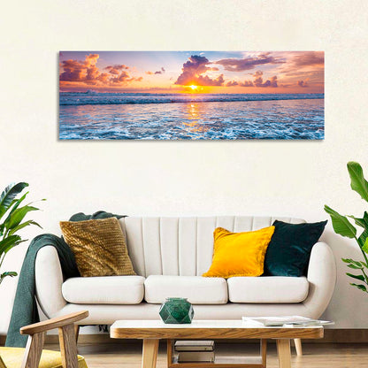 Sunburst Ocean Wave Wall Art