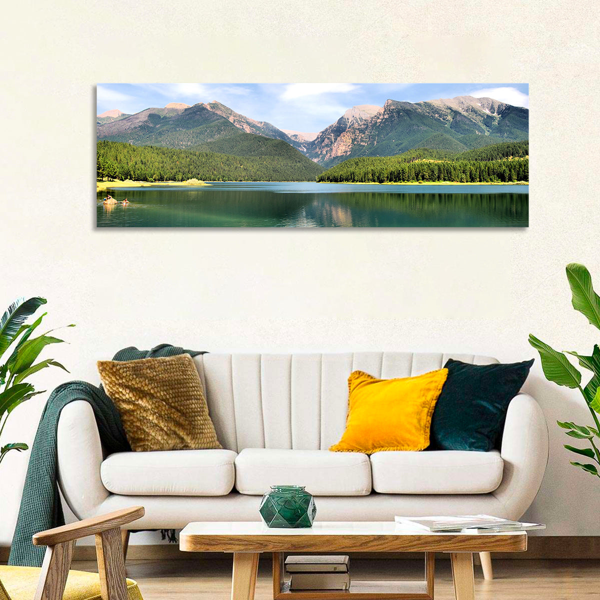 Mission Mountain Lake Reflection Wall Art