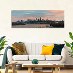 Kansas City Sunset Skyline Wall Art