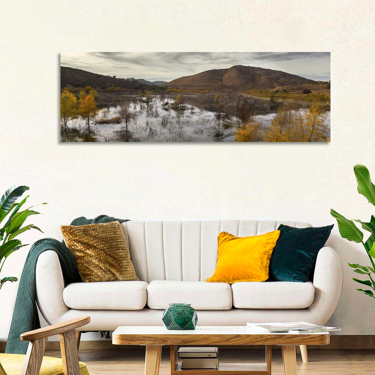 Lake Hodges Autumn Reflection Wall Art
