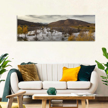 Lake Hodges Autumn Reflection Wall Art