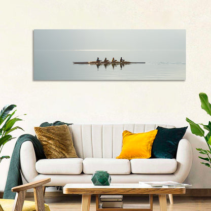 Rowing In Lake Lugano Wall Art