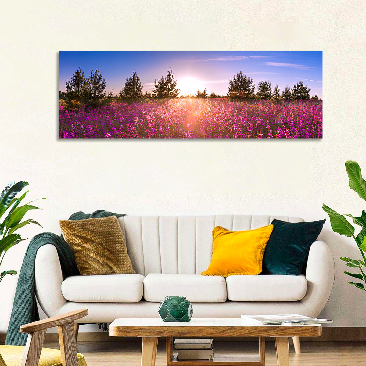 Blossoming Meadow Field Wall Art