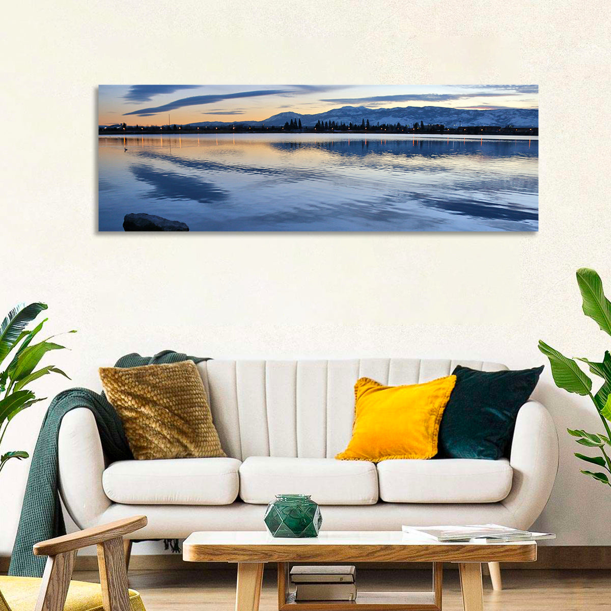 Sparks Marina Twilight Reflection Wall Art