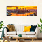 Pittsburgh Skyline at the Point Wall Art