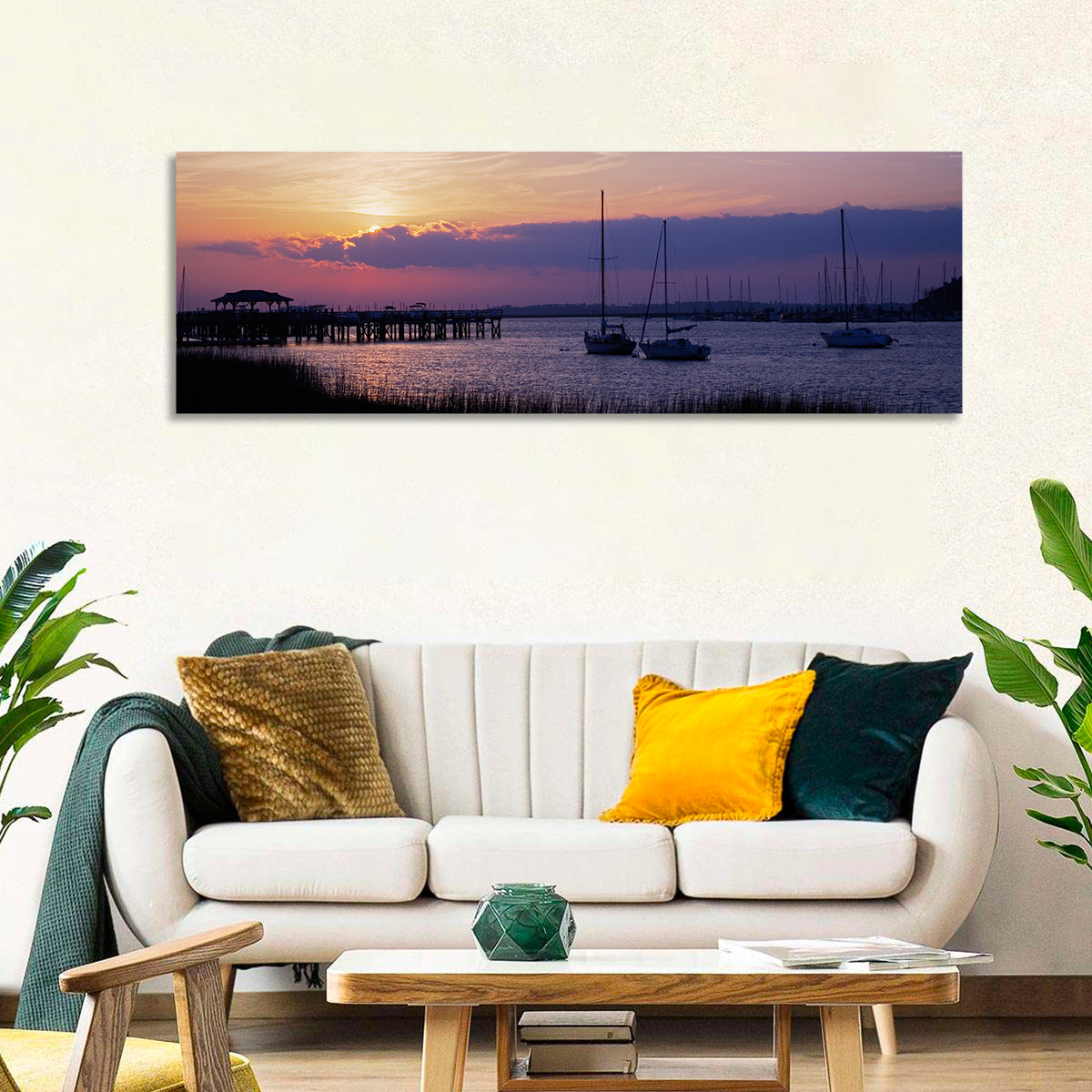 South Carolina Coastal Harbor Wall Art