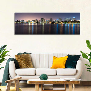 Oakland Skyline from Lake Merritt Wall Art