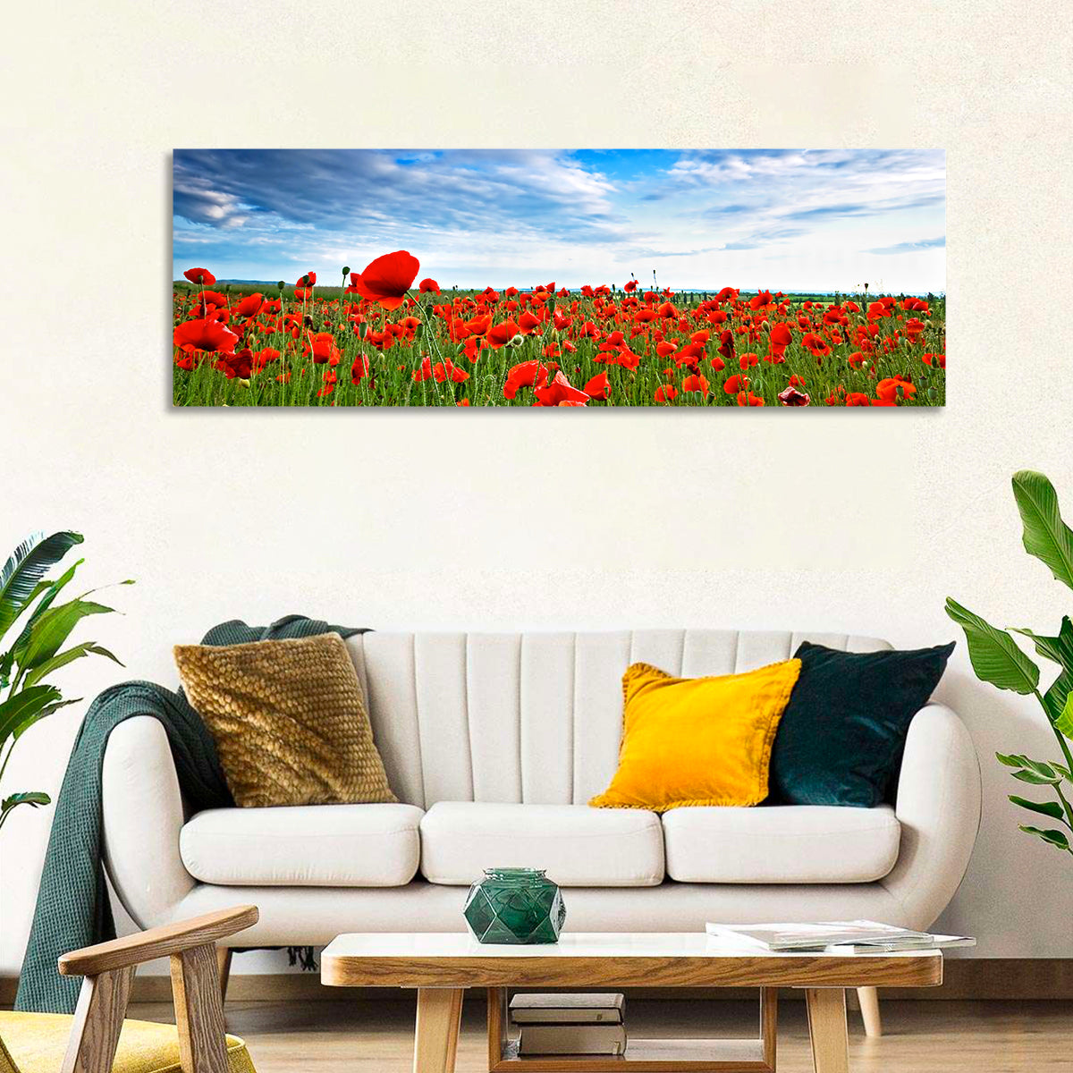 Red Poppy Field Wall Art