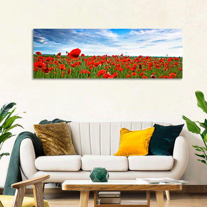 Red Poppy Field Wall Art