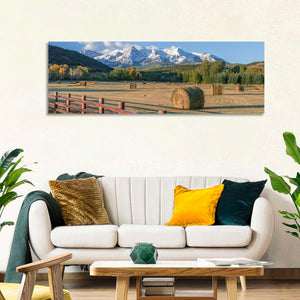 Hay Bales Colorado Fields Wall Art