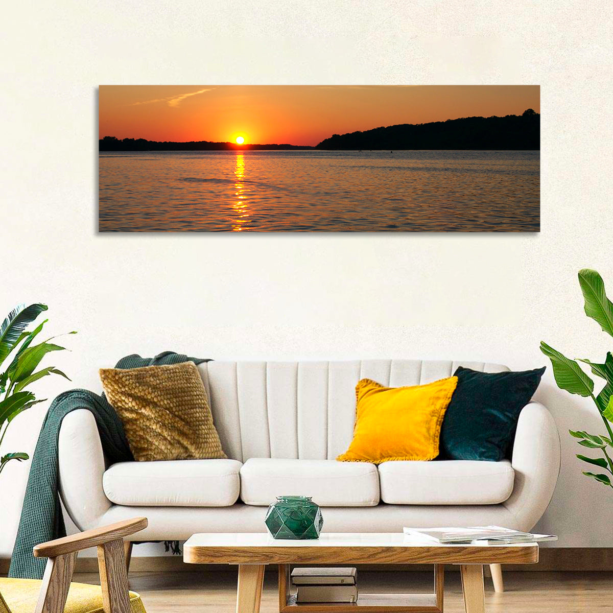 Mississippi River Sunset Wall Art