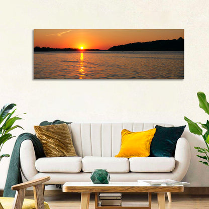 Mississippi River Sunset Wall Art