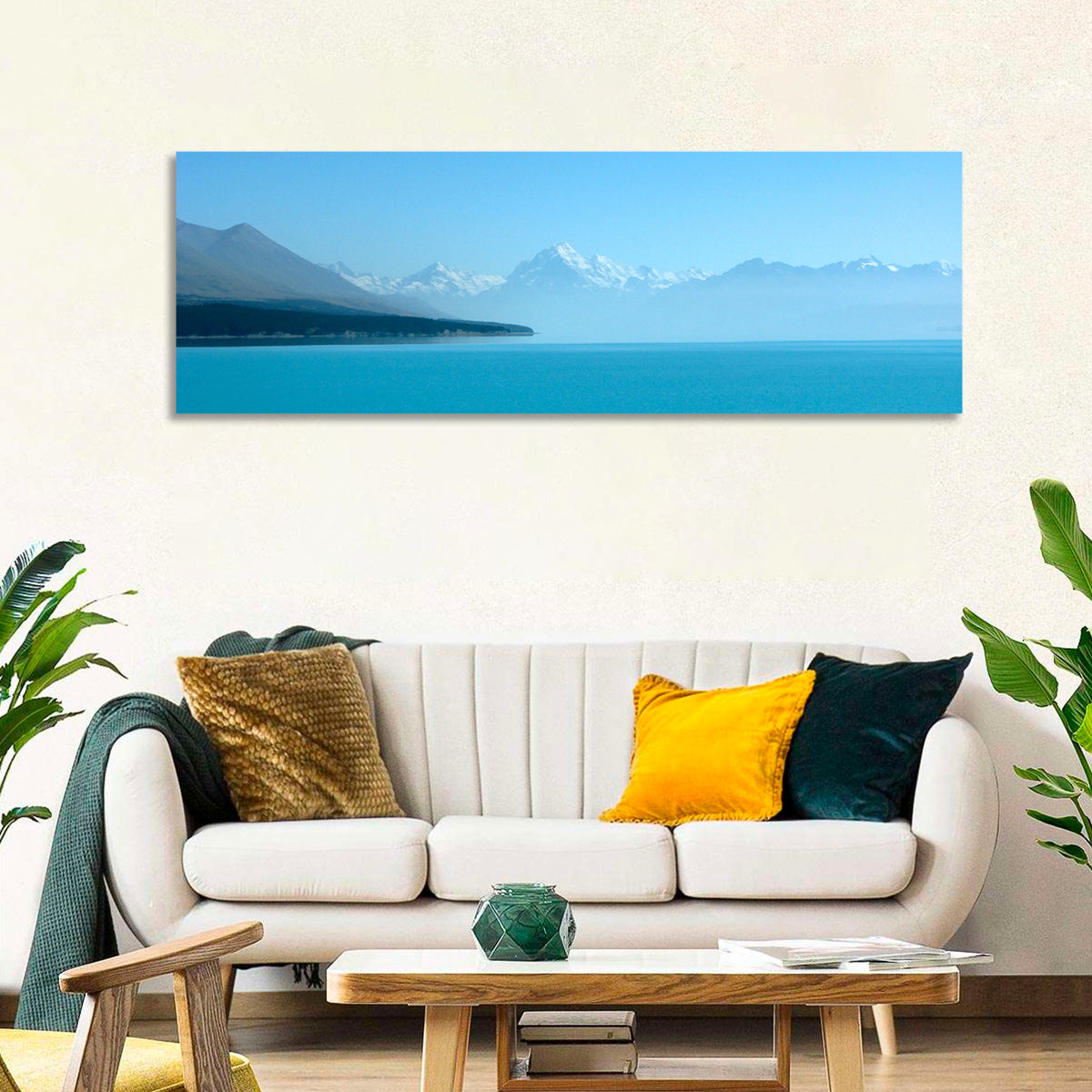 Turquoise Lake Pukaki View of Mount Cook Wall Art