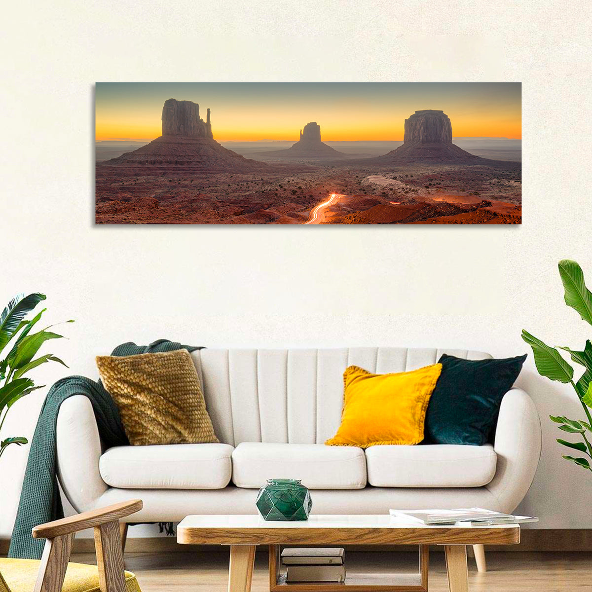 Monument Valley Golden Horizon Wall Art