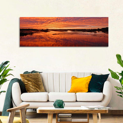 Louisiana Wetland Sunset Wall Art