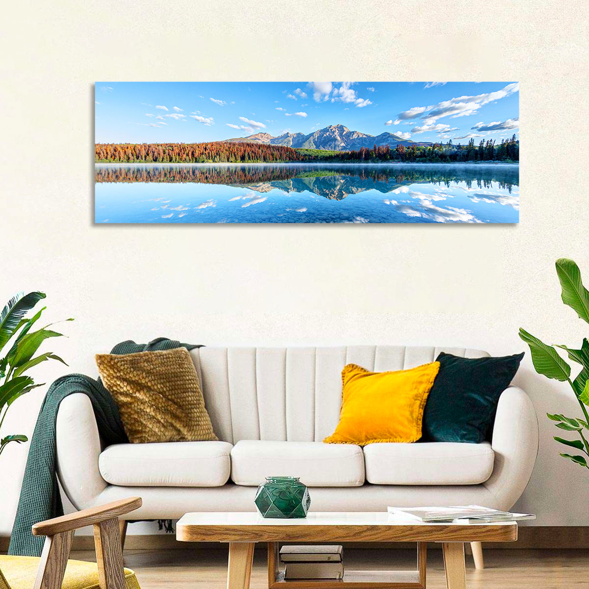 Patricia Lake Autumn Reflection Wall Art