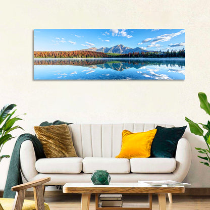 Patricia Lake Autumn Reflection Wall Art