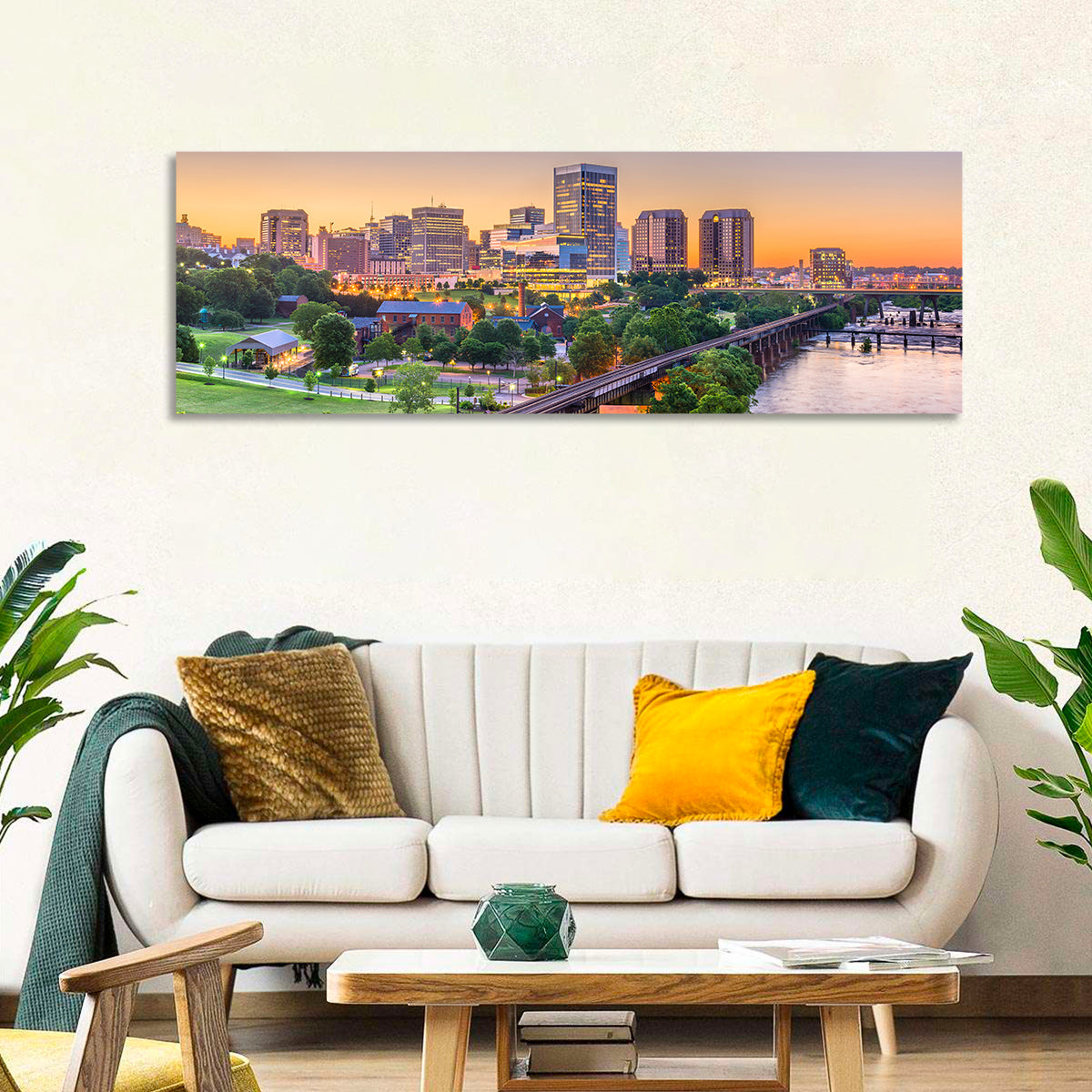 Richmond Skyline at Golden Hour Wall Art