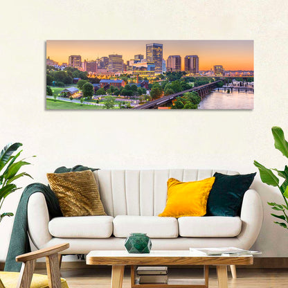 Richmond Skyline at Golden Hour Wall Art