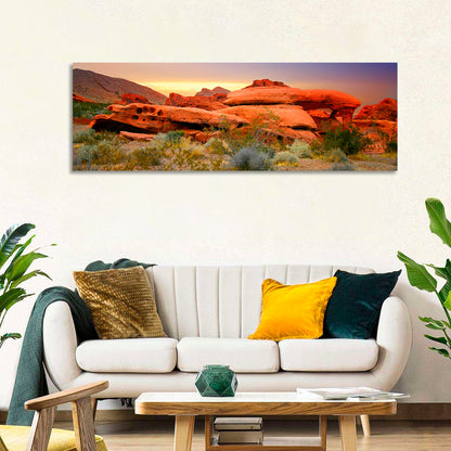 Red Rock Canyon Sunset Wall Art
