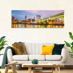 Cleveland Skyline at Dusk Wall Art